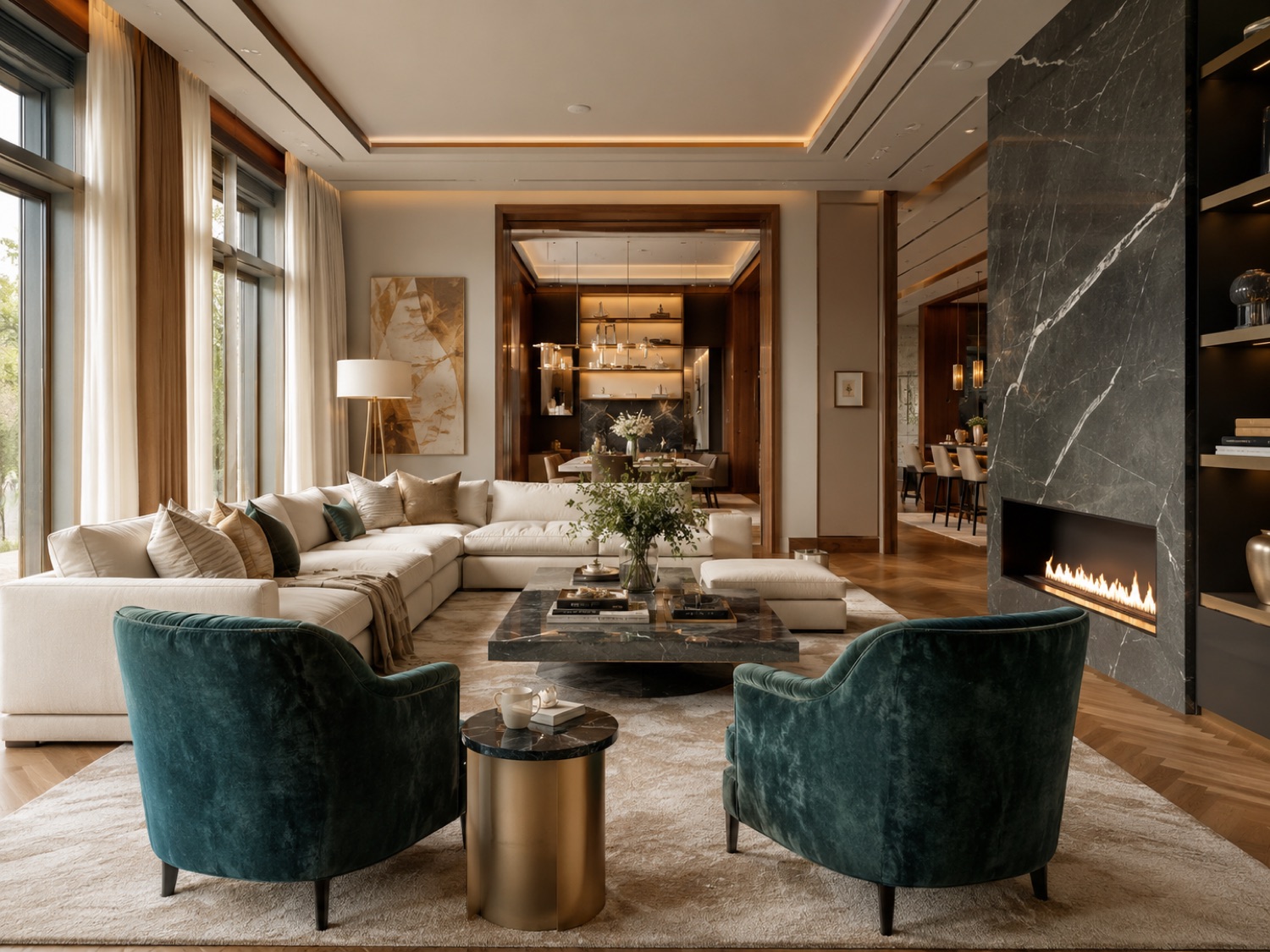 A refined, well-managed apartment interior